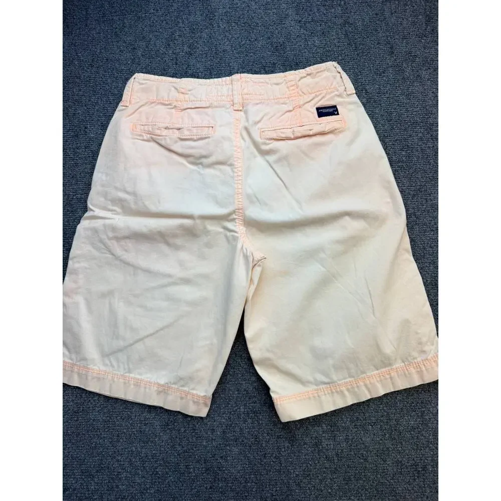 American Eagle Outfitters Women’s Bermuda Shorts Size 26 Peach 100% Cotton